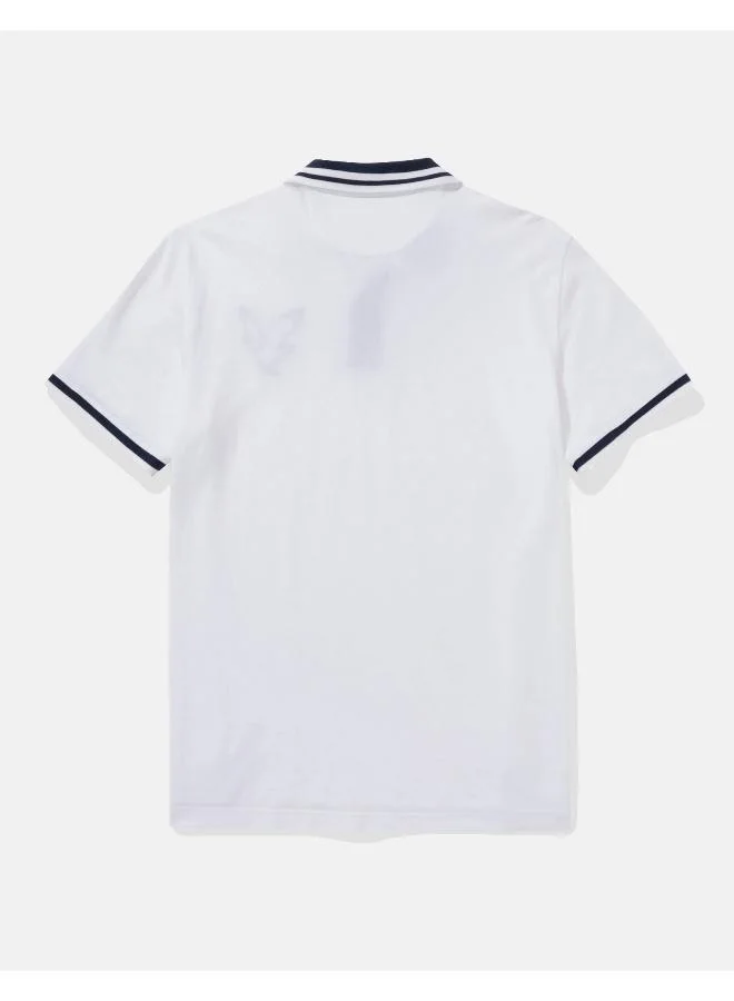 American Eagle AE Logo Flex Pique Polo Shirt