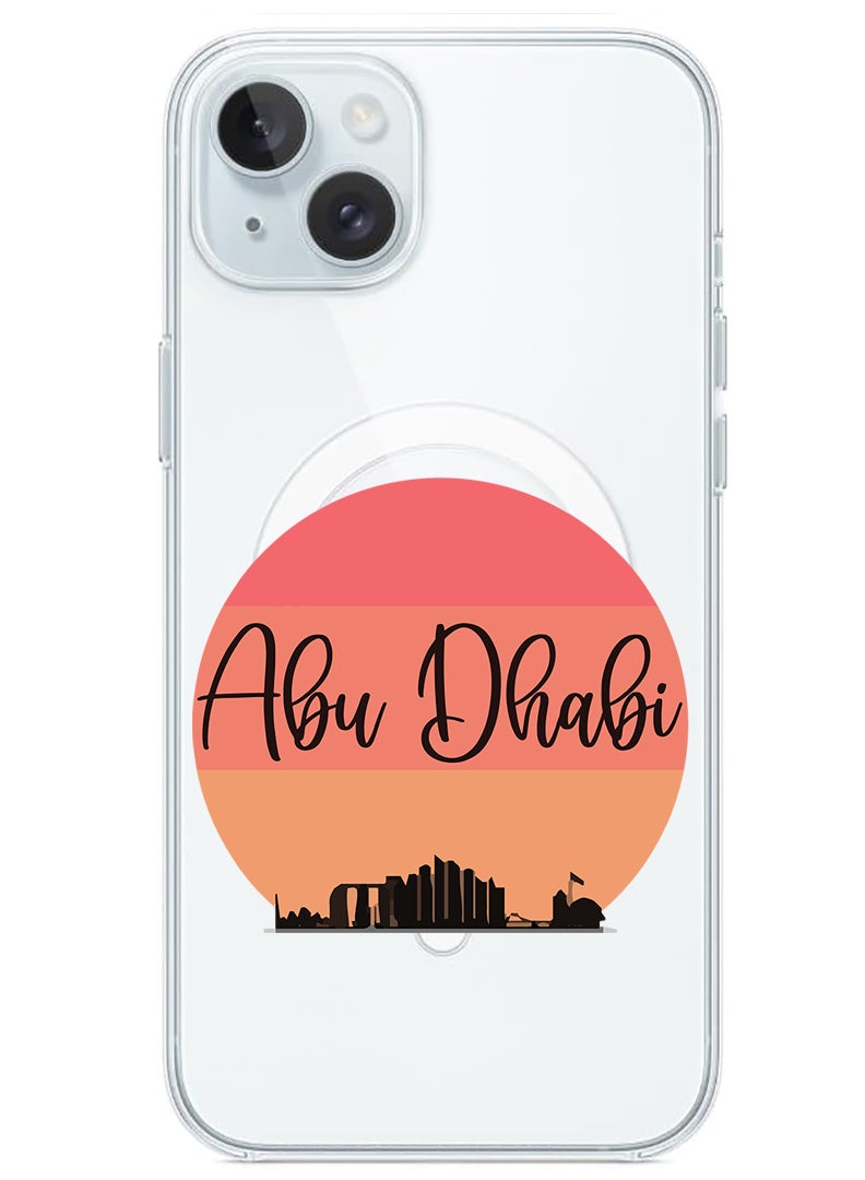 Theodor Magnetic Case for iPhone 15 Plus 6.7-inch Compatible with MagSafe Wireless Charging, Shockproof Phone Bumper Cover Abu dhabi Sun - Image 1