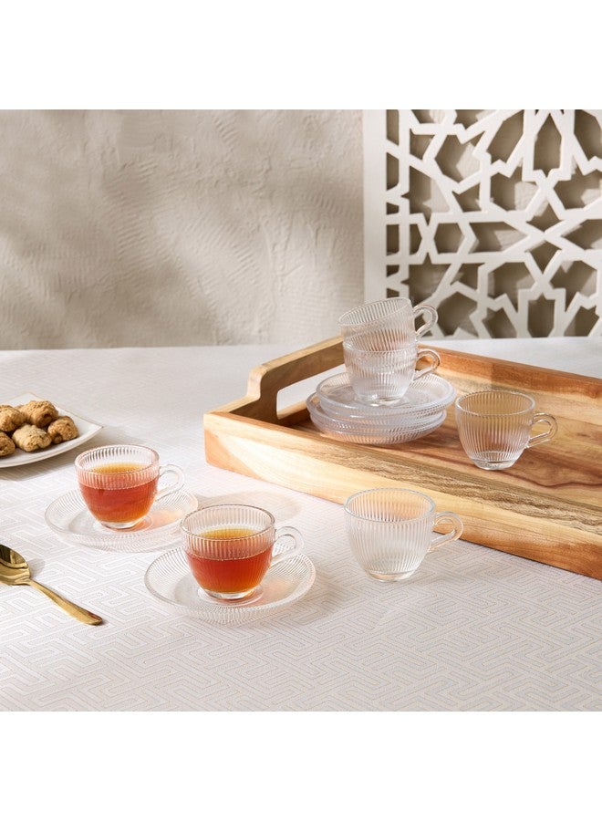 Home Box Ribbed 12-Pice Espresso Cup Set 80 ml - Image 1