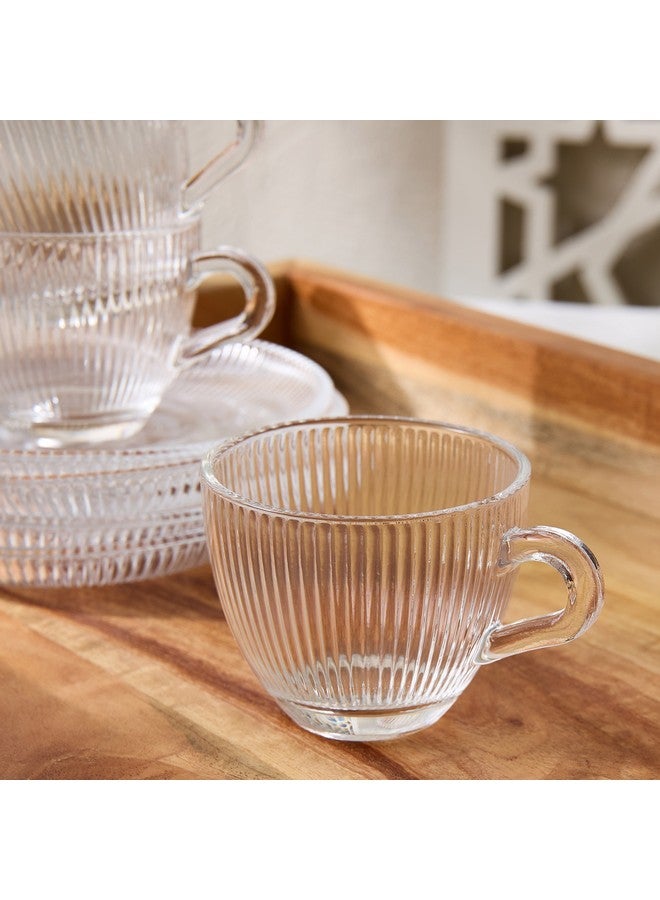 Home Box Ribbed 12-Pice Espresso Cup Set 80 ml - Image 3