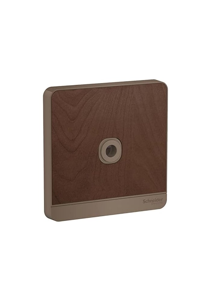 Schneider Electric AvatarOn Fused Connection - Dark Wood - Image 1