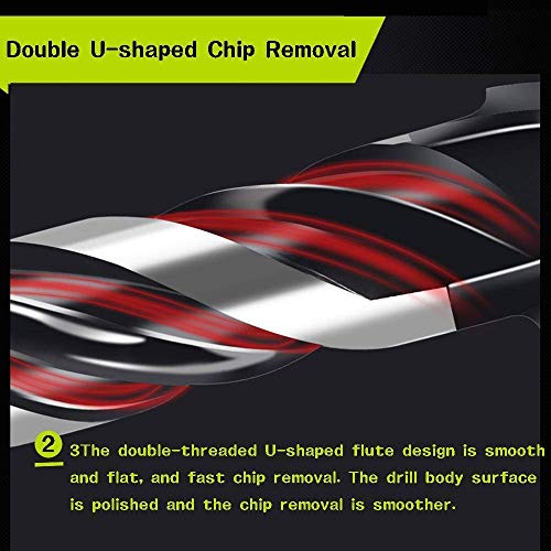 Mgtgbao 6PCS Ceramic Tile Drill Bits, Mgtgbao Masonry Drill Bits Set for Glass, Brick, Tile, Concrete, Plastic and Wood Tungsten Carbide Tip for Wall Mirror and Ceramic Tile with Size (6mm-12mm). - Image 3