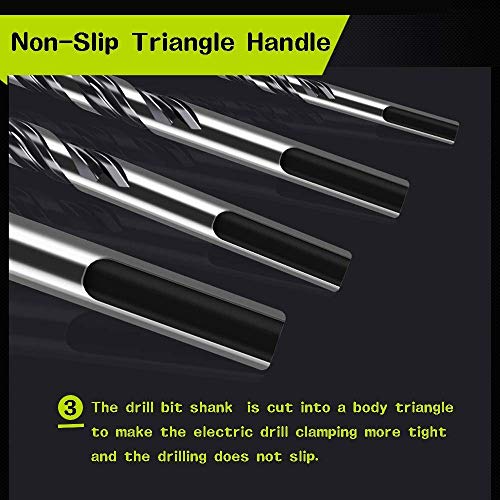 Mgtgbao 6PCS Ceramic Tile Drill Bits, Mgtgbao Masonry Drill Bits Set for Glass, Brick, Tile, Concrete, Plastic and Wood Tungsten Carbide Tip for Wall Mirror and Ceramic Tile with Size (6mm-12mm). - Image 4
