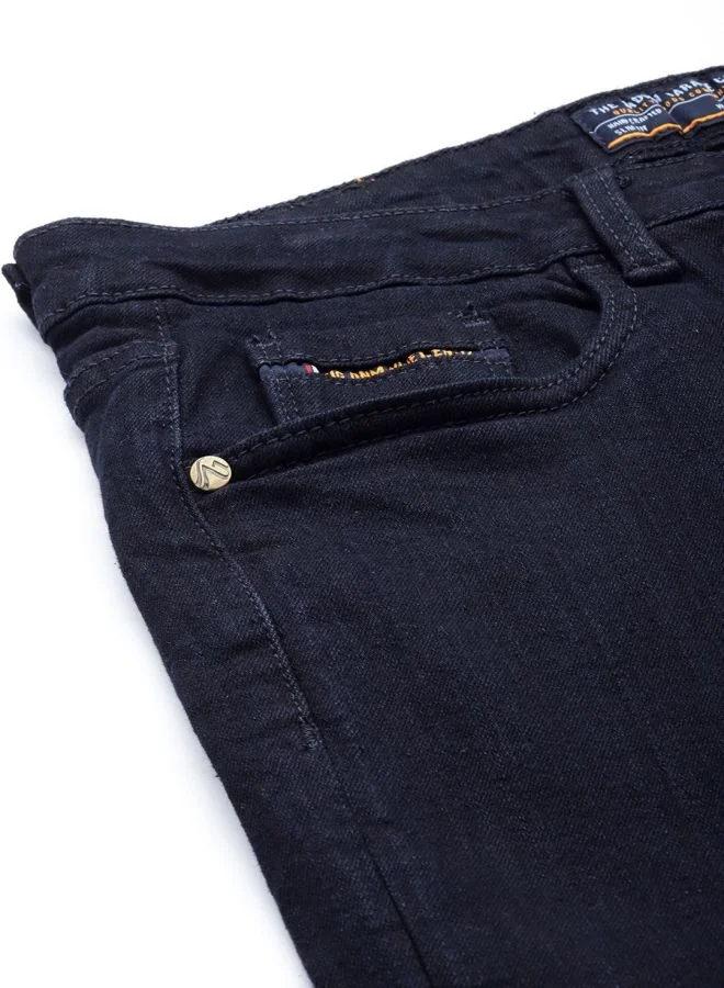 The Indian Garage Co Men Skinny Fit Solid Mid-Rise Stretchable Jeans