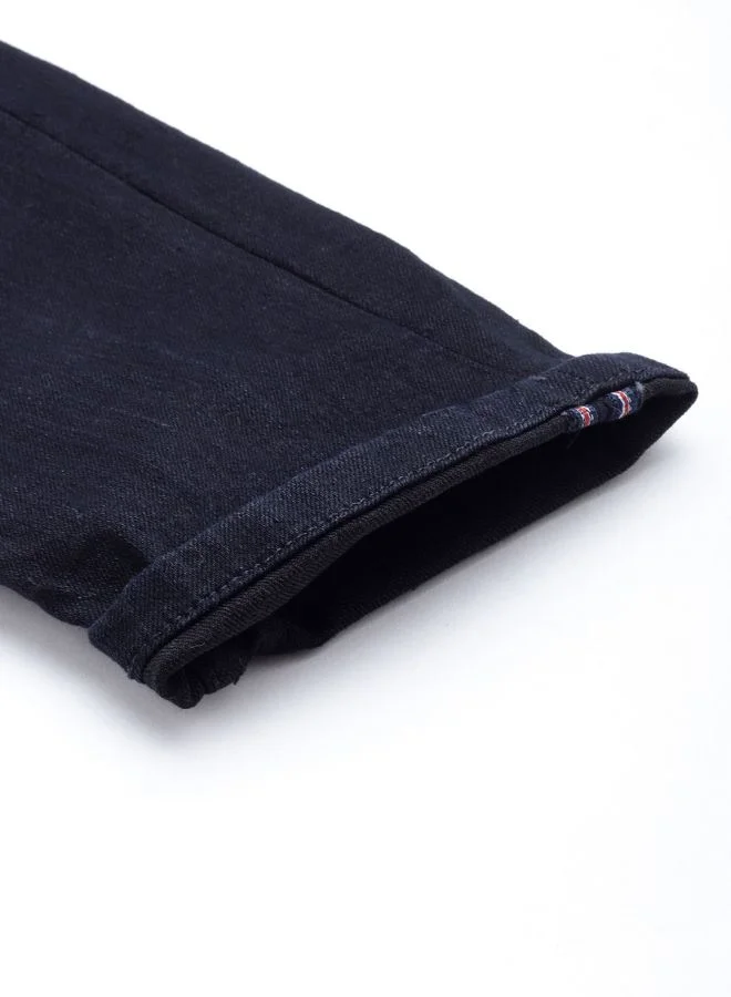 The Indian Garage Co Men Skinny Fit Solid Mid-Rise Stretchable Jeans