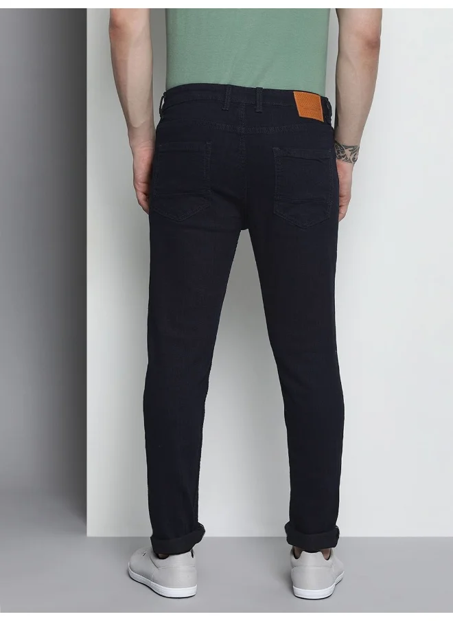 شركة المرآب الهندية Men Dark Blue Stretchable  Chris Skinny Fit Skinny Fit Jeans