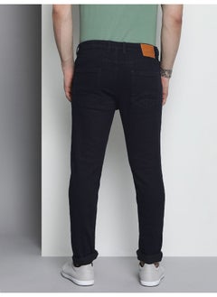 The Indian Garage Co Men Dark Blue Stretchable  Chris Skinny Fit Skinny Fit Jeans  - Image 2