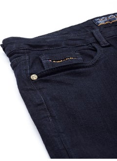 The Indian Garage Co Men Dark Blue Stretchable  Chris Skinny Fit Skinny Fit Jeans  - Image 4