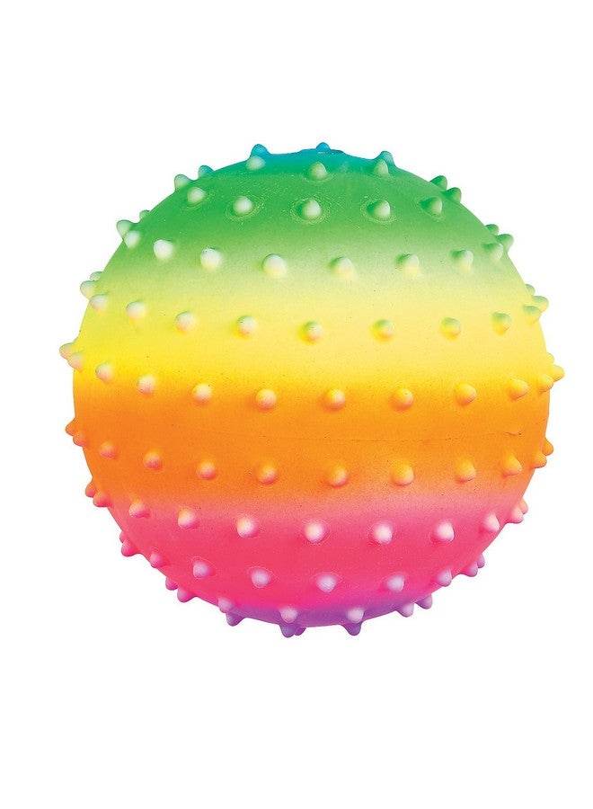 Fun Express 5" Rainbow Spike Balls - Vibrant Educational Toys for Kids Ideal for Sensory Play - Learning Activities Hand-Eye Coordination and Motor Skill Development - Assorted Colors - 12 Pieces - Image 1