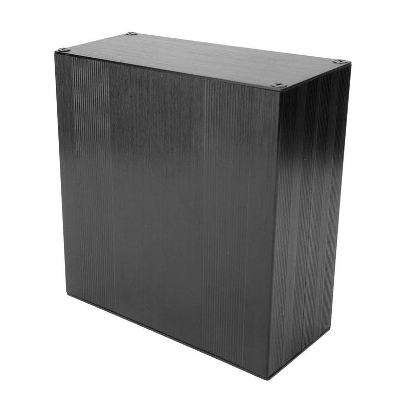 Brushed Black Oxide Split Type Aluminum Cooling Case Enclosure, Aluminum Box for Amplifier GPS, Heat Dissipating Electronic DIY Project Box with Professional Sandblast Finish, for (150mm Long) - Image 2