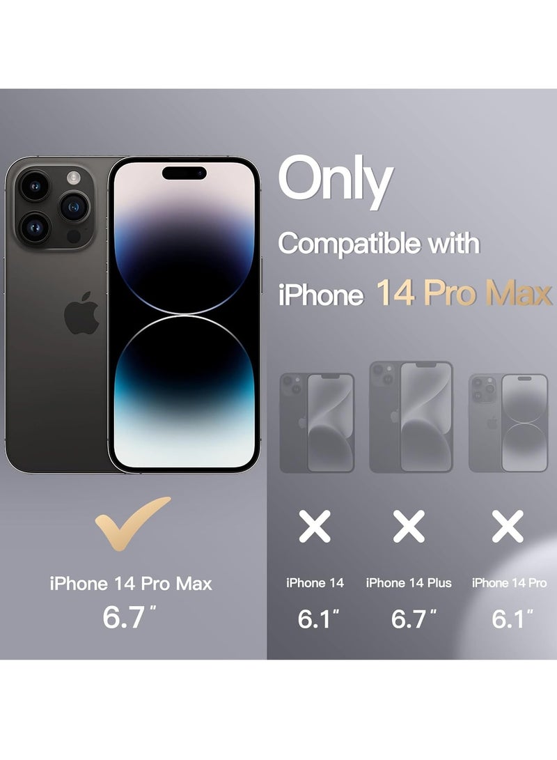 ELTRAZONE "5-in-1 iPhone 14 Pro Max (6.7-Inch) Black Silicone Case - With 2 Screen Protectors & 2 Camera Lens Protectors" - Image 2