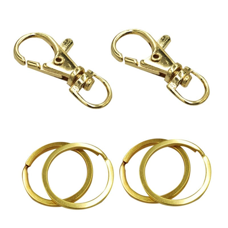 25 Pcs Gold Lobster Claw Clasps 10mm Jewelry Making Supplies For DIY Bracelets Necklaces Keychains - Image 2