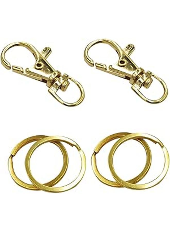25 Pcs Gold Lobster Claw Clasps 10mm Jewelry Making Supplies For DIY Bracelets Necklaces Keychains - Image 1