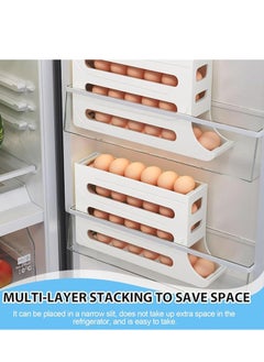 Generic 4 Tier Egg Rack for Refrigerator, 30 Auto Rolling Refrigerator Egg Organizer, Egg Dispenser for Refrigerator, Egg Storage Rack for Kitchen  - Image 5
