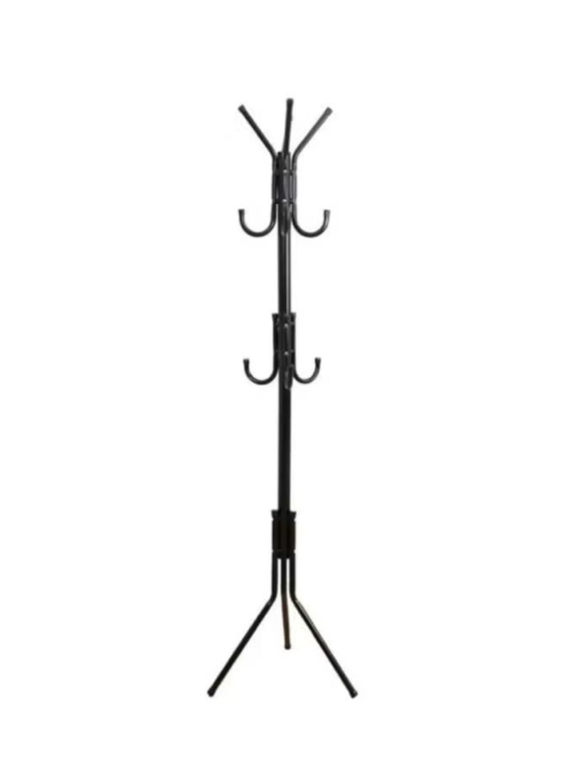 Falpro Standing Metal Coat Rack with Multi Hooks | Heavy Duty Clothes & Jacket Hanger Stand | Entryway Coat Stand Organizer for Bags, Hats & Scarves | Space Saving Clothes Rack | Black 172x43cm - Image 2