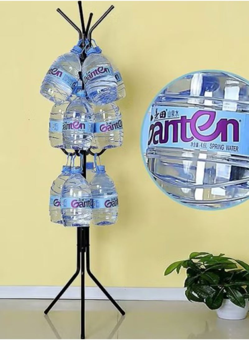 Falpro Standing Metal Coat Rack with Multi Hooks | Heavy Duty Clothes & Jacket Hanger Stand | Entryway Coat Stand Organizer for Bags, Hats & Scarves | Space Saving Clothes Rack | Black 172x43cm - Image 5