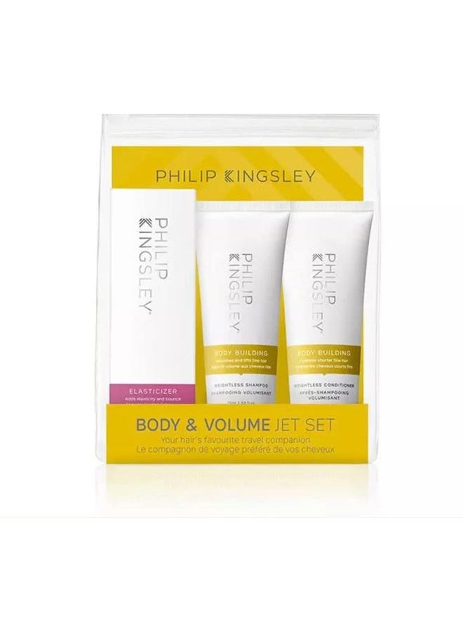 Philip Kingsley Haircare Body & Volume Travel Set, Body Building Shampoo and Conditioner Volumizing for Fine Limp Flat Fly Away Hair, Deep-Conditioning Hair Mask, Adds Volume and Shine - Image 1