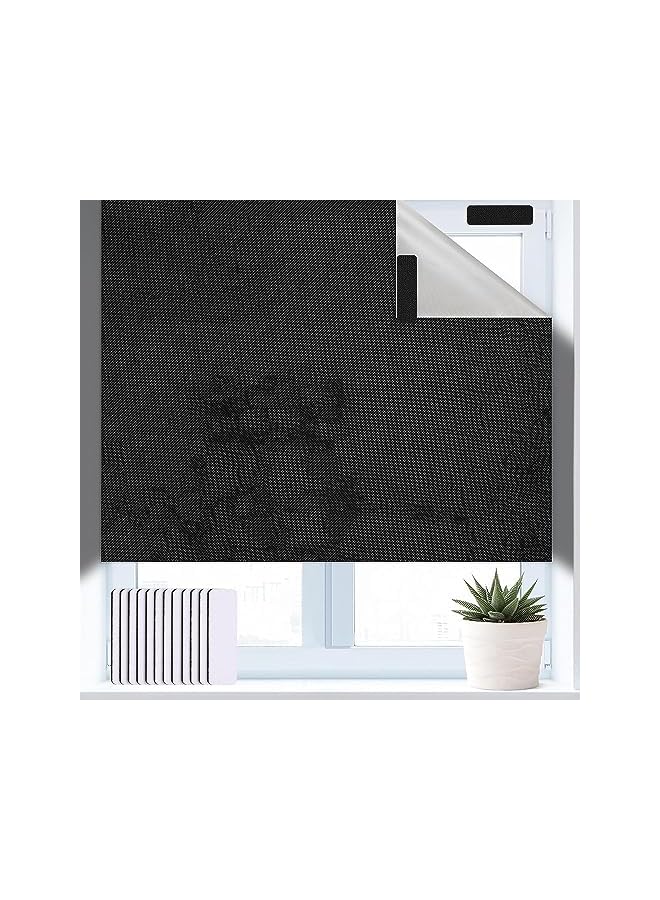 Zaboon Blind, JOGAMS Portable Blackout Shade with Adhesive Tapes, Cut to Size Blinds Stick On Window No Drill Blinds Curtains for Bedroom, Nursery, Loft, Travel RV Car (200cm) - Image 2