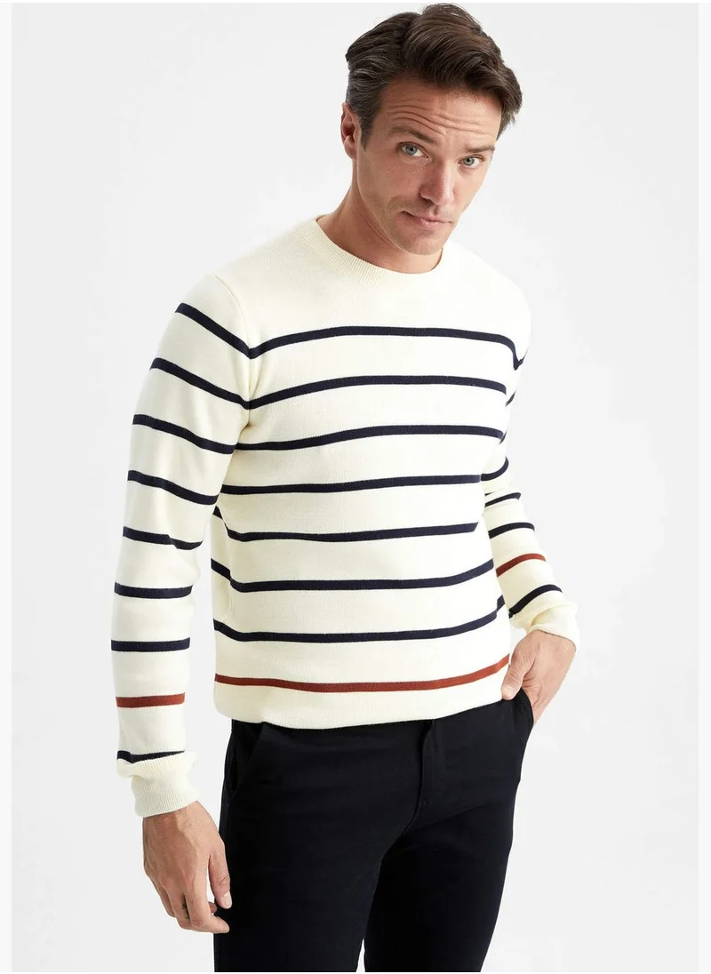 DeFacto Man Crew Neck Tricot Pullover