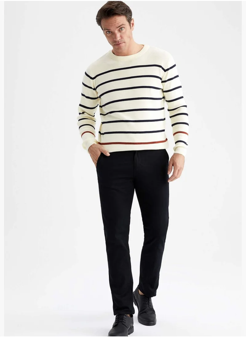 DeFacto Man Crew Neck Tricot Pullover