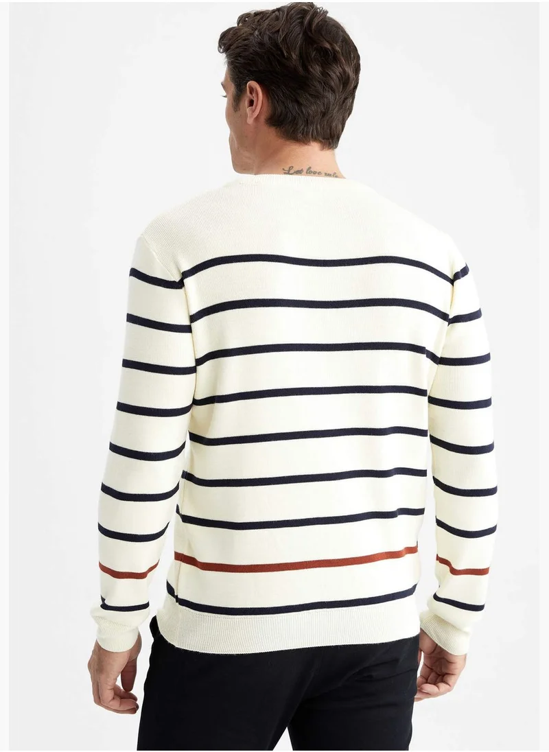 DeFacto Man Crew Neck Tricot Pullover