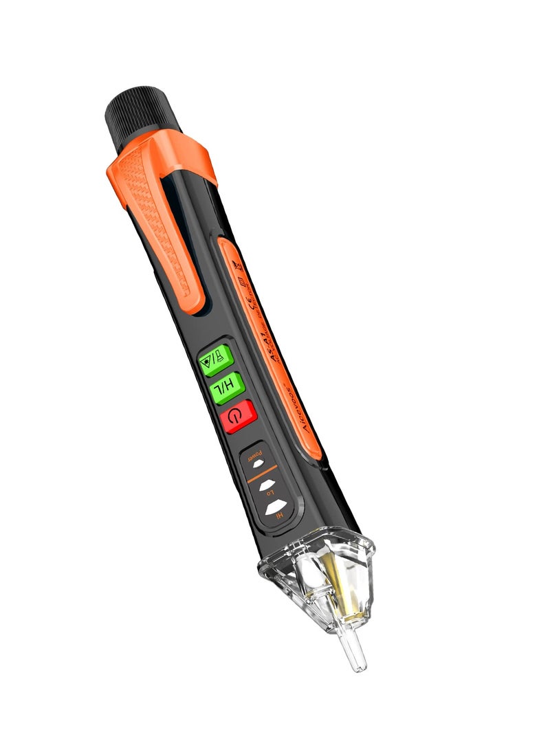 Non-Contact Voltage Tester with Buzzer Alarm, Electrical Wire Tester with Range AC 12V-1000V/48V-1000V Handy Electrical Tester Wire Breakpoint Finder with Flashlight, Wire Breakpoint Finder - Image 1