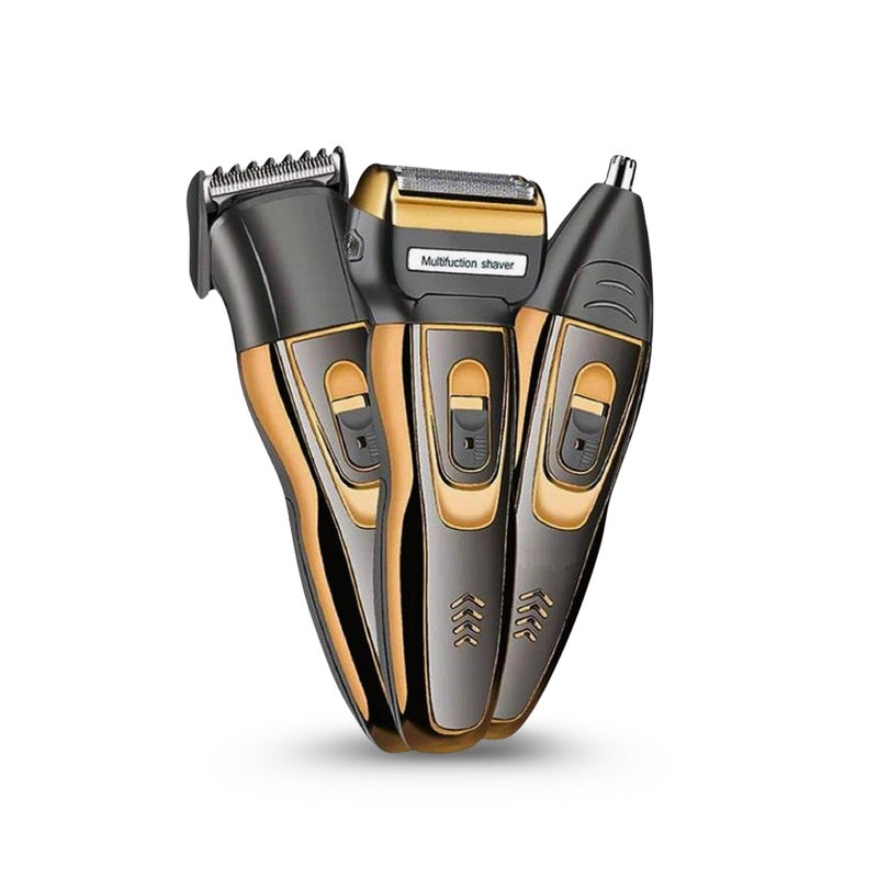 Concepta Trimmer for Men All in One - 3 in 1 Rechargeable Grooming Kit for Men – Beard Trimmer, Hair Clipper, and Nose Trimmer – Corded and Cordless Trimmers for Man - Black - Image 2