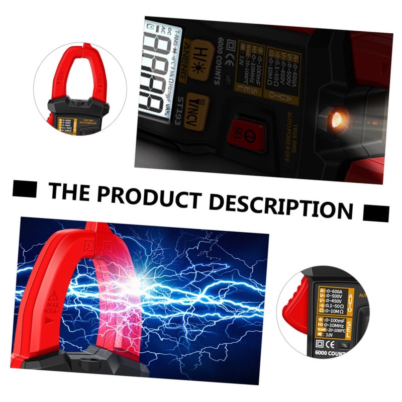 St193 Automatic Clamp Digital Multimeter Ac Dc Voltage Current Tester Thermocouple Home Industrial Electrical Tool - Image 5