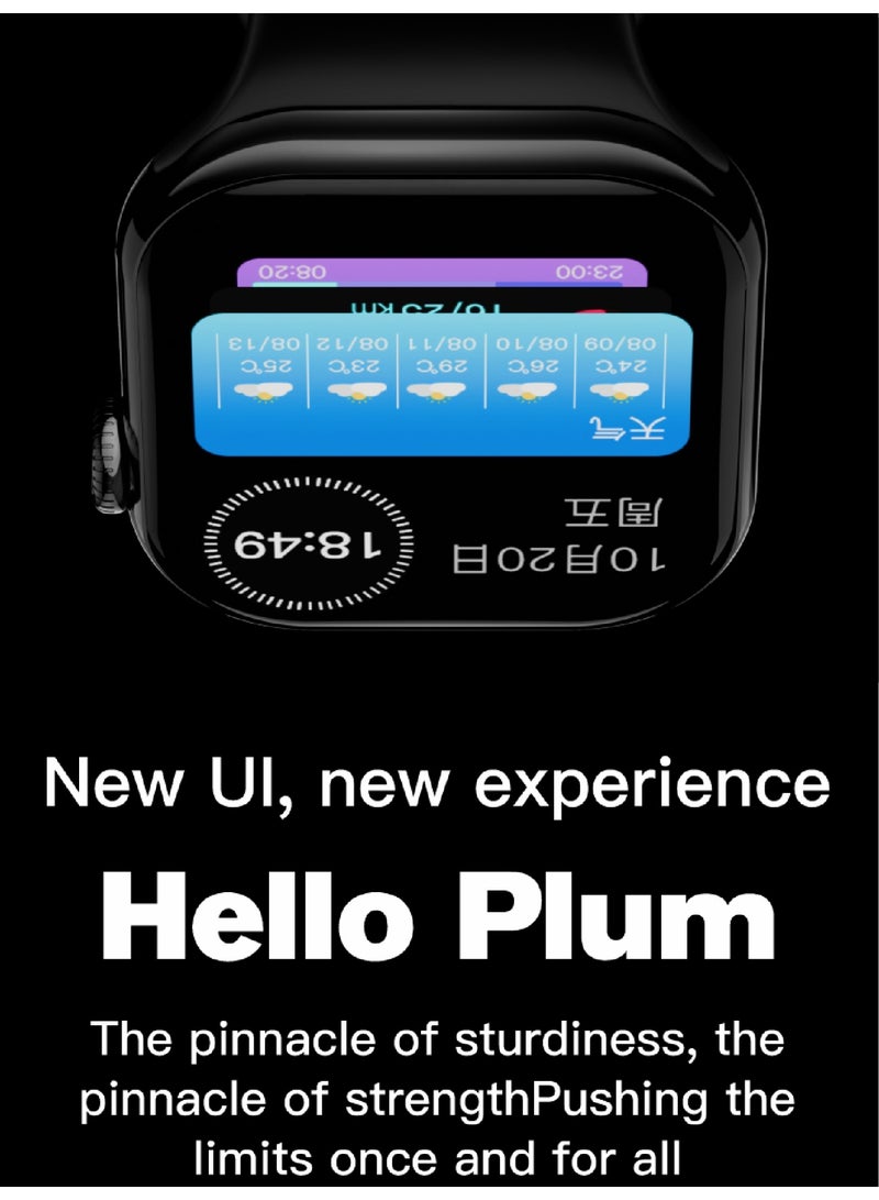 H26 pro smartwatch, watch face download, Bluetooth call, message notification, step counting, multiple sports, offline payment, online navigation, offline music, heart rate, blood oxygen - Image 2