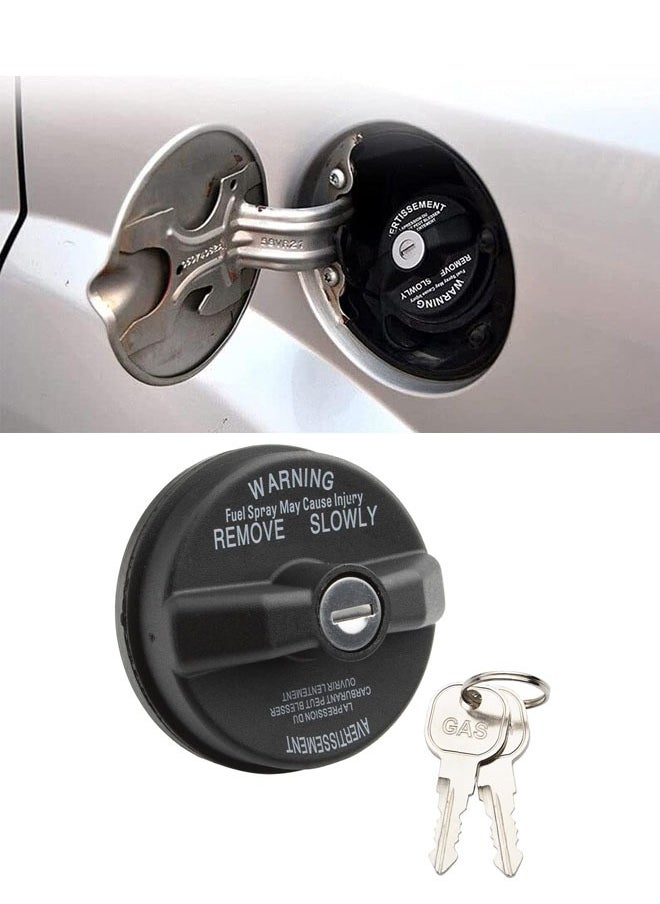 ZVEV Locking Gas Cap Lock Fuel Cap Replace 05278655AB 5278655AB Compatible with Chrysler Dodge Jeep Ram Challenger Grand Caravan Ram 1500 Grand Cherokee Wrangler JK TJ Liberty Compass Patriot - Image 1
