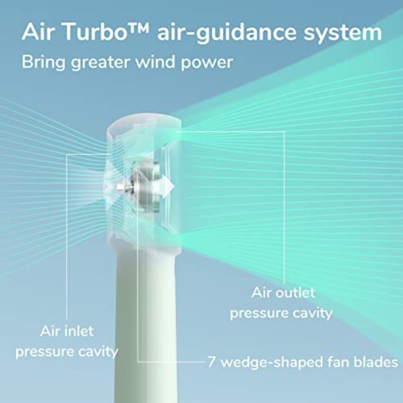 Portable Handheld Turbo Fan [16H Max Cooling Time], USB Rechargeable Personal Battery Operated Lash Small Pocket Fan with 5 Speeds for Travel/Outdoor/Vacation/Concerts - Image 4