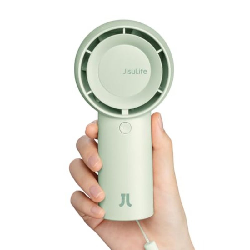 Portable Handheld Turbo Fan [16H Max Cooling Time], USB Rechargeable Personal Battery Operated Lash Small Pocket Fan with 5 Speeds for Travel/Outdoor/Vacation/Concerts - Image 1