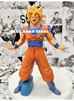 Blue Aura Blue Aura Goku Action Figure Big Size Height - 26 CM PVC Multicolor for Anime Fans Collectible Figure (Goku Yellow)  - Image 2