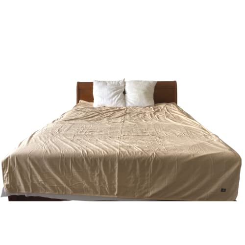 Radia Smart® EMF Radiation Protection Bed Blanket - Mega Large, Faraday Blanket, Organic Cotton, EMF Shielding 70" x 98" - Image 1