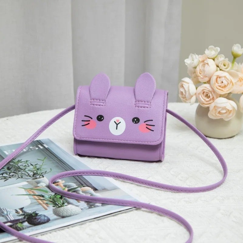 Y&D New Fashion Cartoon Printing  Girls Purses PU Leather Cute Side Bag for Girls Stylish Simple Mini Crossbody Bags - Image 1