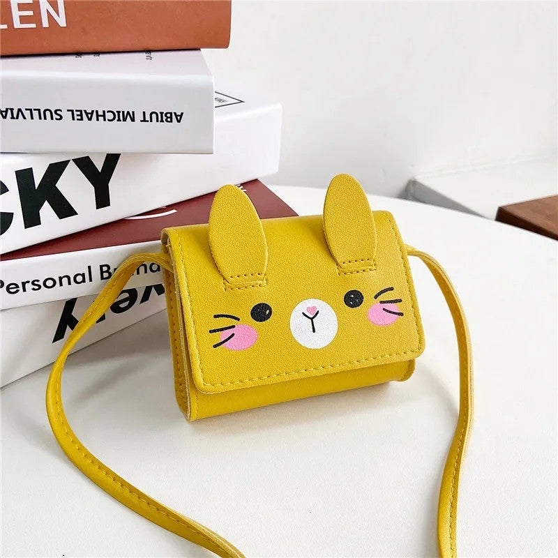 Y&D New Fashion Cartoon Printing  Girls Purses PU Leather Cute Side Bag for Girls Stylish Simple Mini Crossbody Bags - Image 3