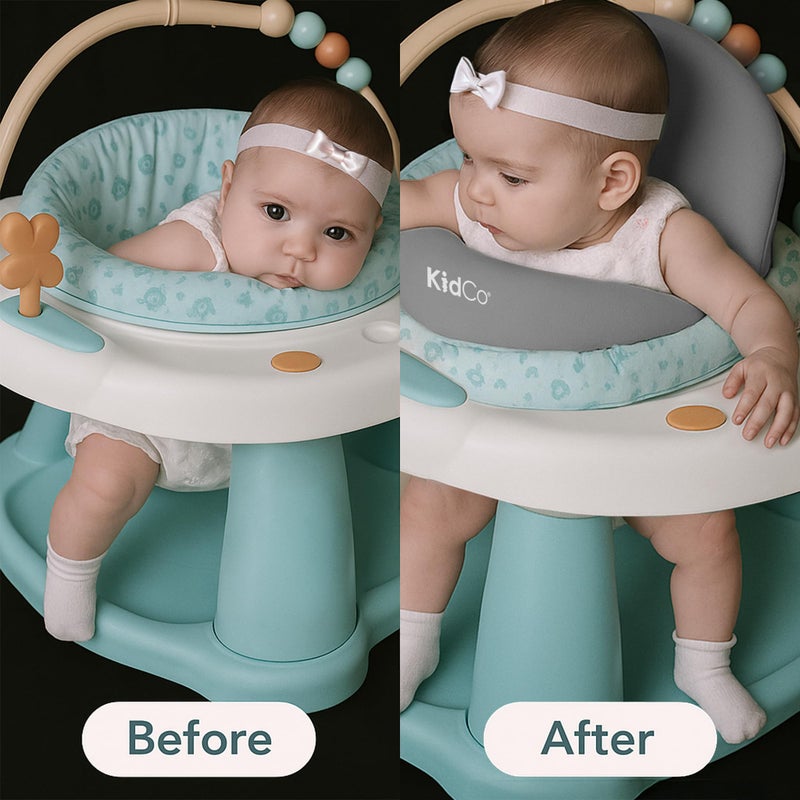 KidCo HuggaPod Portable Baby Seated Support - Situp Baby Seat, Portable Infant Sit Up Seat for Jumpers, Swings, and More, Machine Washable - Image 3