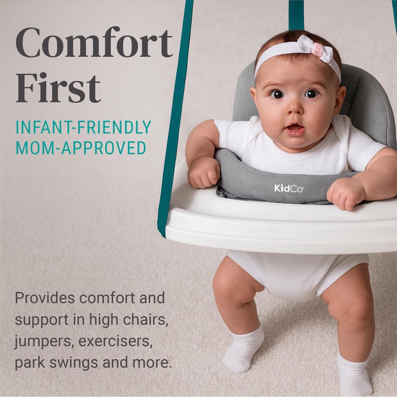 KidCo HuggaPod Portable Baby Seated Support - Situp Baby Seat, Portable Infant Sit Up Seat for Jumpers, Swings, and More, Machine Washable - Image 4