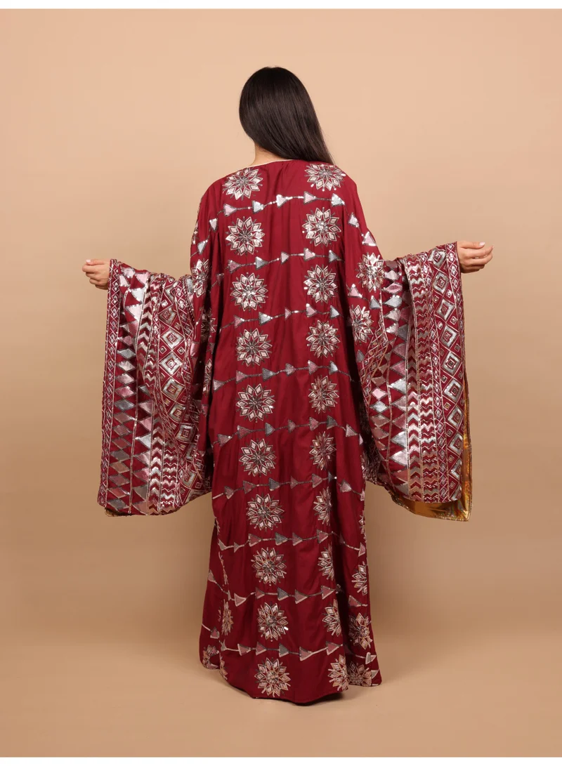 IKKXA  Sable Grace Jalabiya IK1106 Red  | Best Price UAE