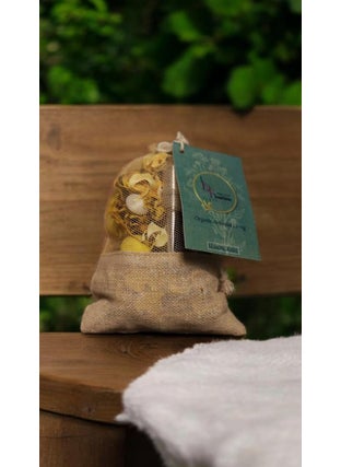 D'Flowerino DFlowerino Potpourri Jutebag Made With Dry flowers in Lavender Fragrance Natural Room Decorator Living Area Fragrance Wedding Day Decorator Festival Gift House warming gift100 grams pack of 2  - Image 3
