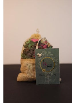 D'Flowerino DFlowerino Potpourri Jutebag Made With Dry flowers in Lavender Fragrance Natural Room Decorator Living Area Fragrance Wedding Day Decorator Festival Gift House warming gift100 grams pack of 2  - Image 5
