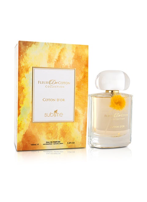 Fleur De Cotton Collection, Cotton D'or Eau De Parfum for Women - 100ml | Fruity, Floral, and Creamy Fragrance
