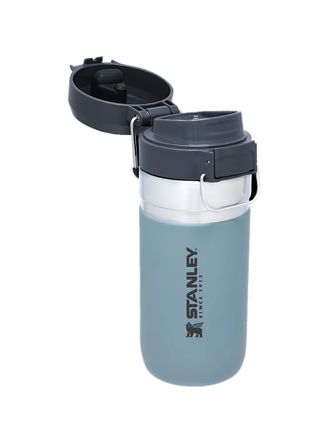 ستانلي Stanley Quick Flip Water Bottle .47L / 16OZ Shale â€“ Leakproof | Stainless Steel Water Bottle | Push Button Locking Lid | BPA FREE | Cup Holder Compatible | Dishwasher safe | Lifetime Warranty