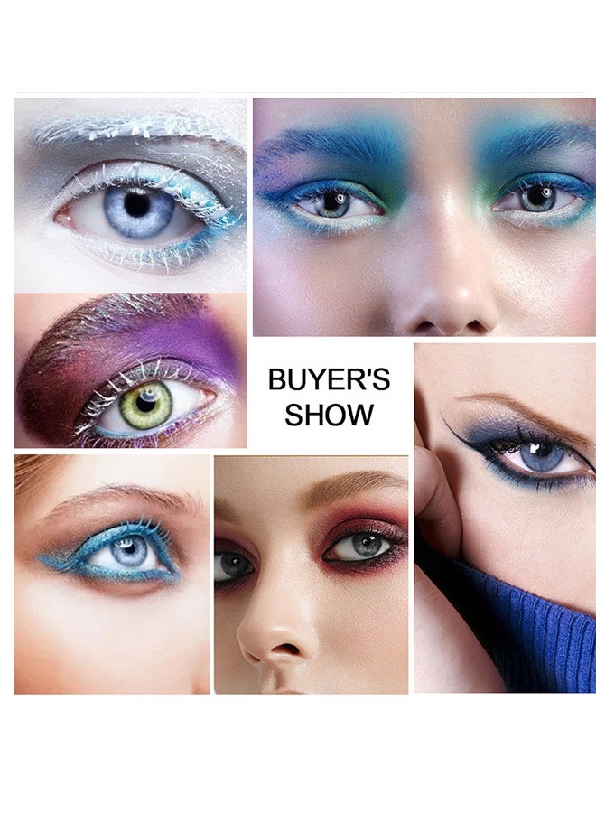 Maxfine Extreme Big 5D Volume Lash Mascara Fiber Lash Extensions Colored Mascara Long Lasting Smudge Proof Non Clumping Curling Voluminous Mascara for Lengthening Charming Lashes BLUE #04 - Image 2