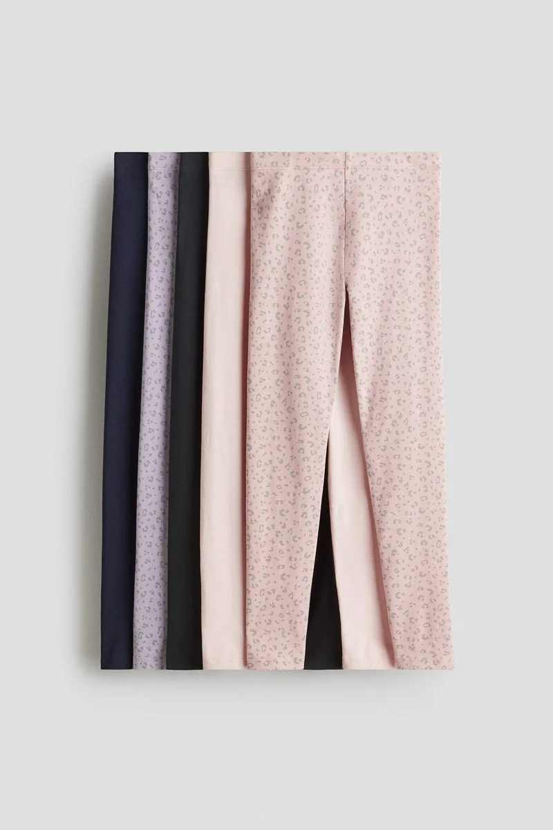 H&M 5-pack jersey leggings