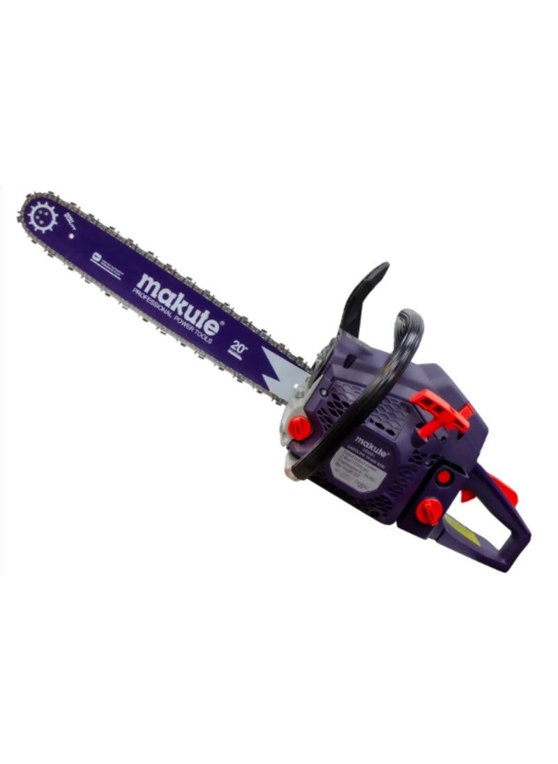 makute - Gasoline Chainsaw, Wood Cutting Chainsaw for Efficient, Powerful 54.6cc Powerful 2-Stroke Engine with 20-Inch Chain for Heavy-Duty Firewood and Tree Cutting – GC2301 - Image 1