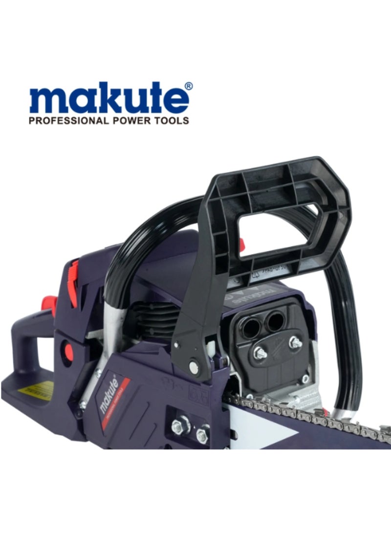 makute - Gasoline Chainsaw, Wood Cutting Chainsaw for Efficient, Powerful 54.6cc Powerful 2-Stroke Engine with 20-Inch Chain for Heavy-Duty Firewood and Tree Cutting – GC2301 - Image 1