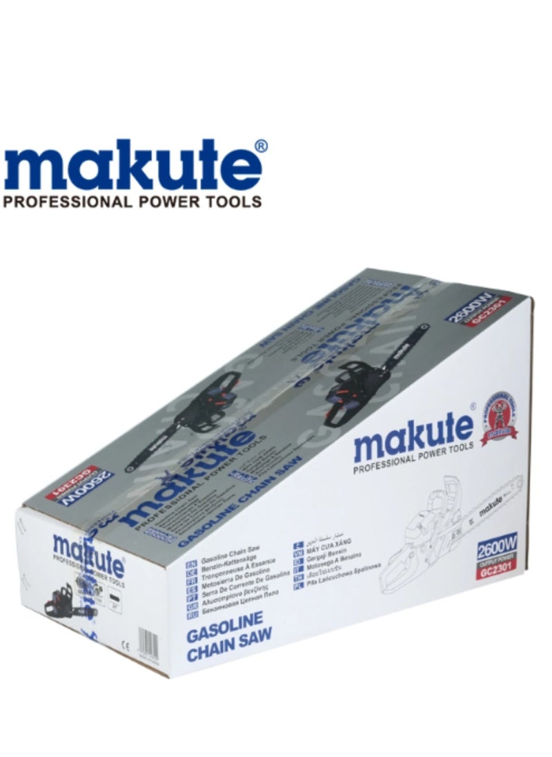 makute - Gasoline Chainsaw, Wood Cutting Chainsaw for Efficient, Powerful 54.6cc Powerful 2-Stroke Engine with 20-Inch Chain for Heavy-Duty Firewood and Tree Cutting – GC2301 - Image 1