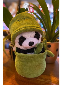 Canestar Special Gift Bamboo Panda Special Pouch Design Plush Panda Toy  - Image 1