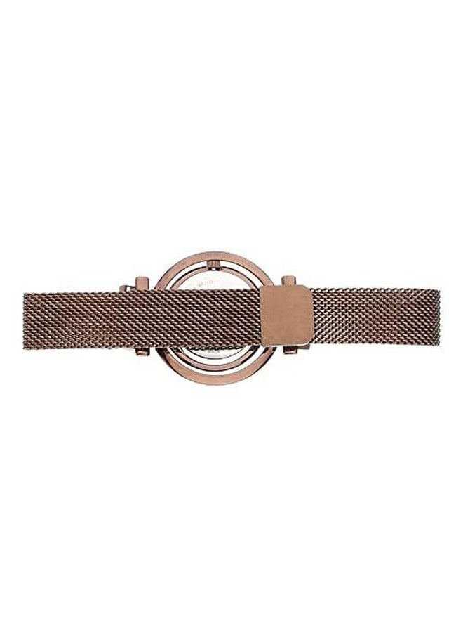 GIORDANO Giordano Analog Wrist Watch for Women Stylish Metal Strap with Water Resistant 3 Hand Mechanism for Girls & Ladies to Compliment Your Look/Ideal Gift for Female - GZ-60035  - Image 3